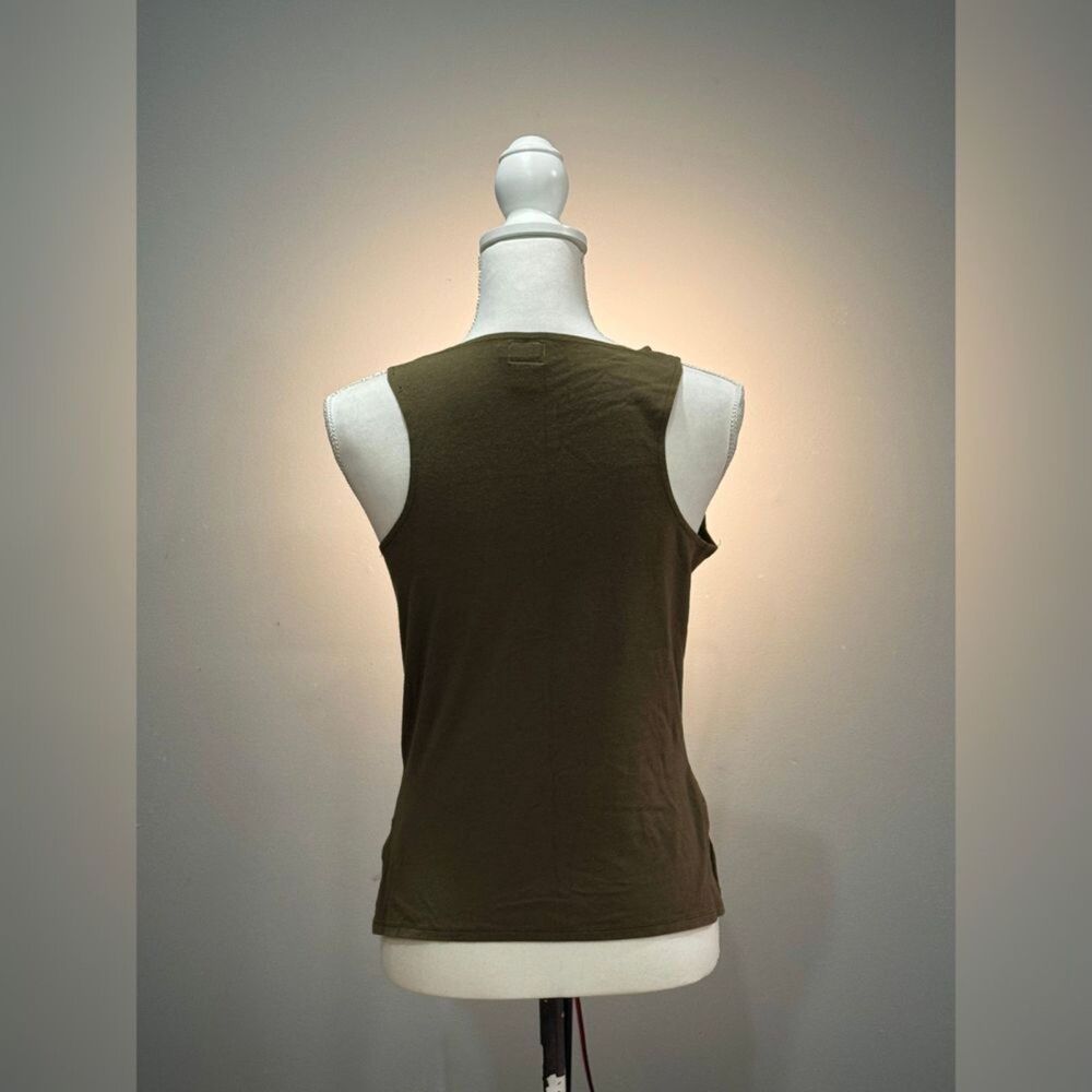 Green Calvin Klein Jeans Tank Top Size M EUC - Picture 2 of 7